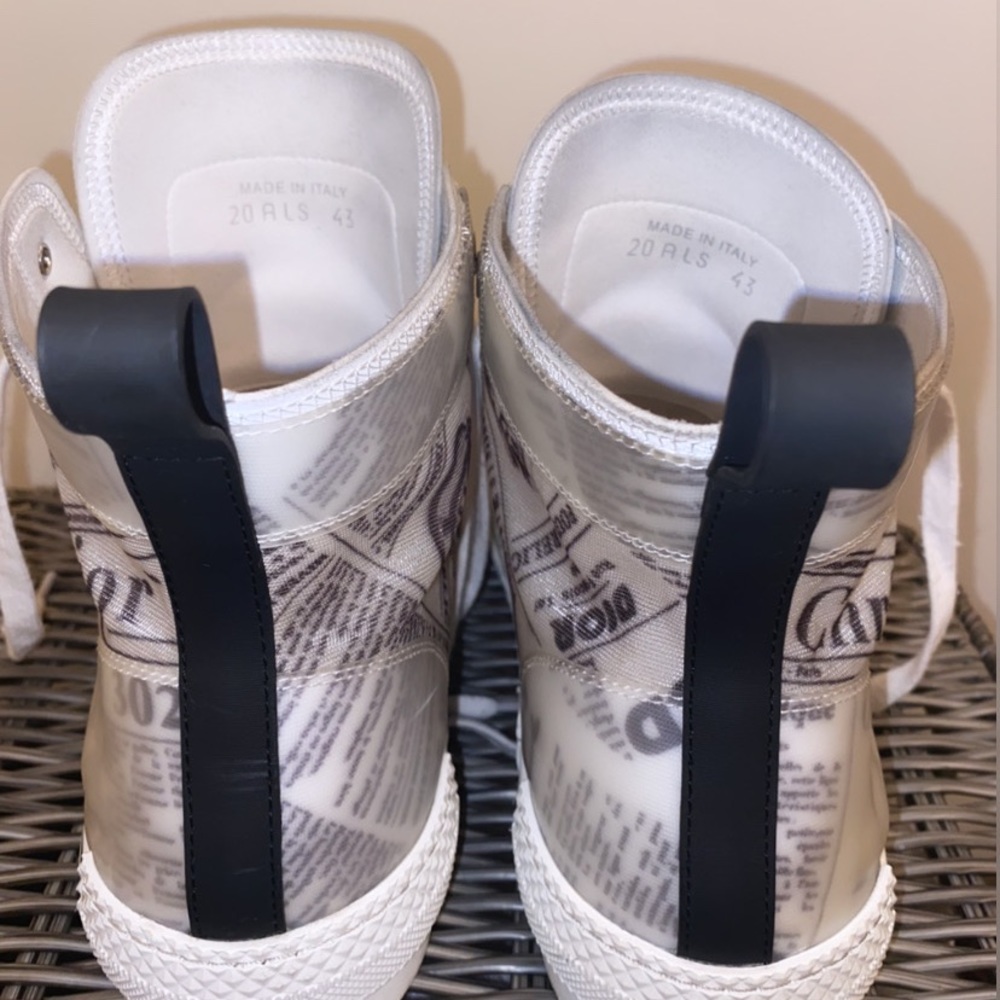 Dior B23 High Top Daniel Asham Newspaper - Picture 4 of 4